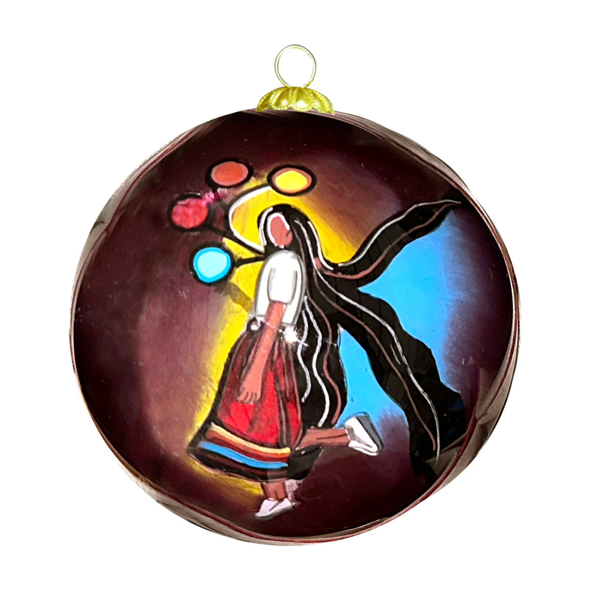 A Skirt with a Story Glass Ornament