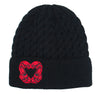 Eagle Heart Embroidered Knitted Hat