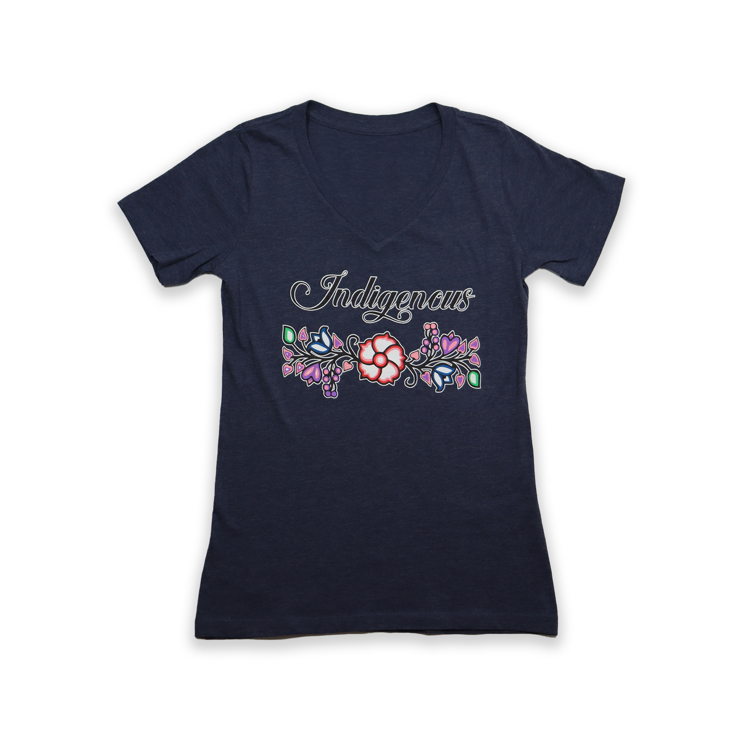 Indigenous Floral V-Neck