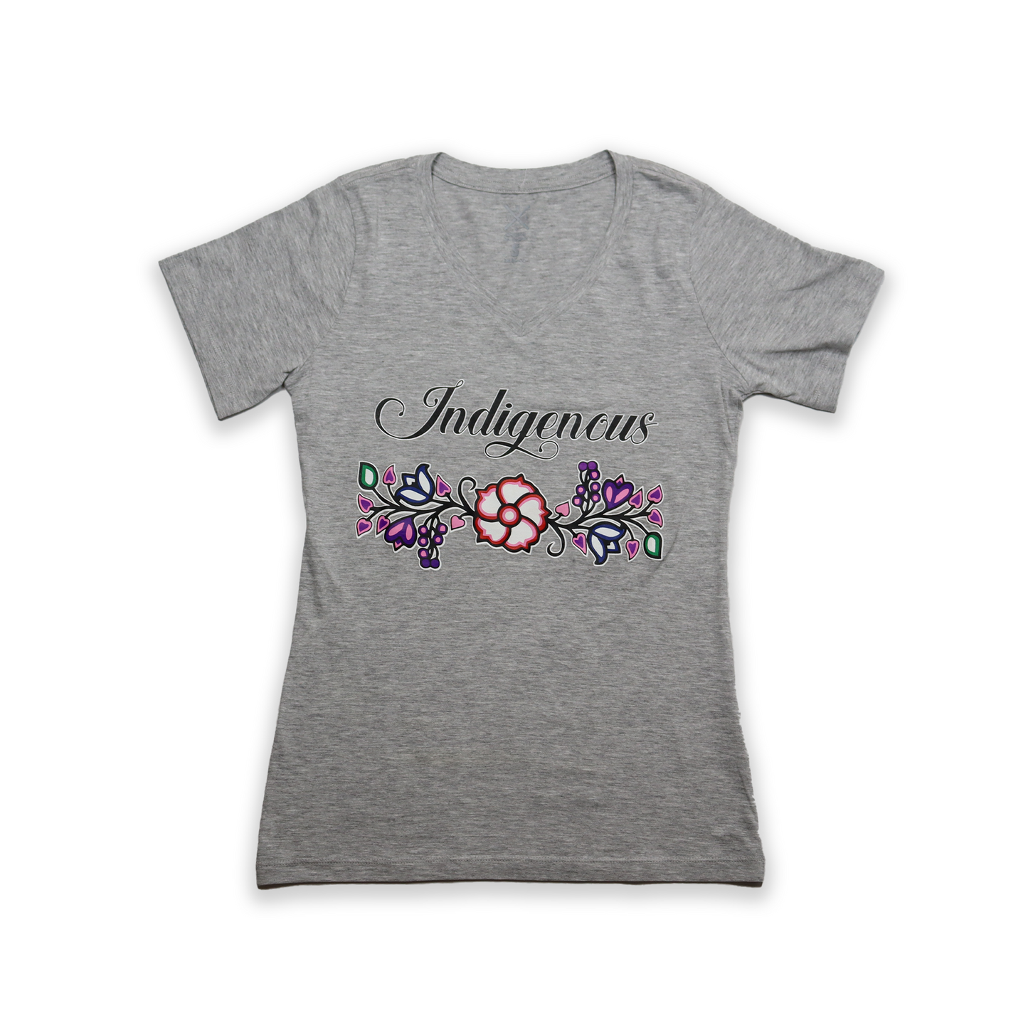 Indigenous Floral V-Neck