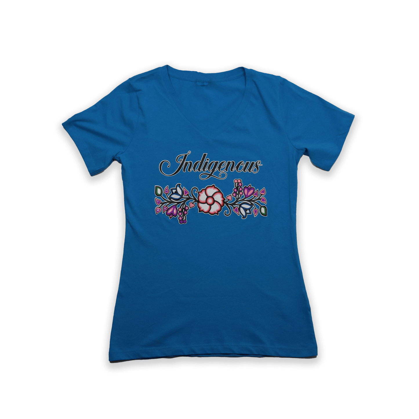 Indigenous Floral V-Neck