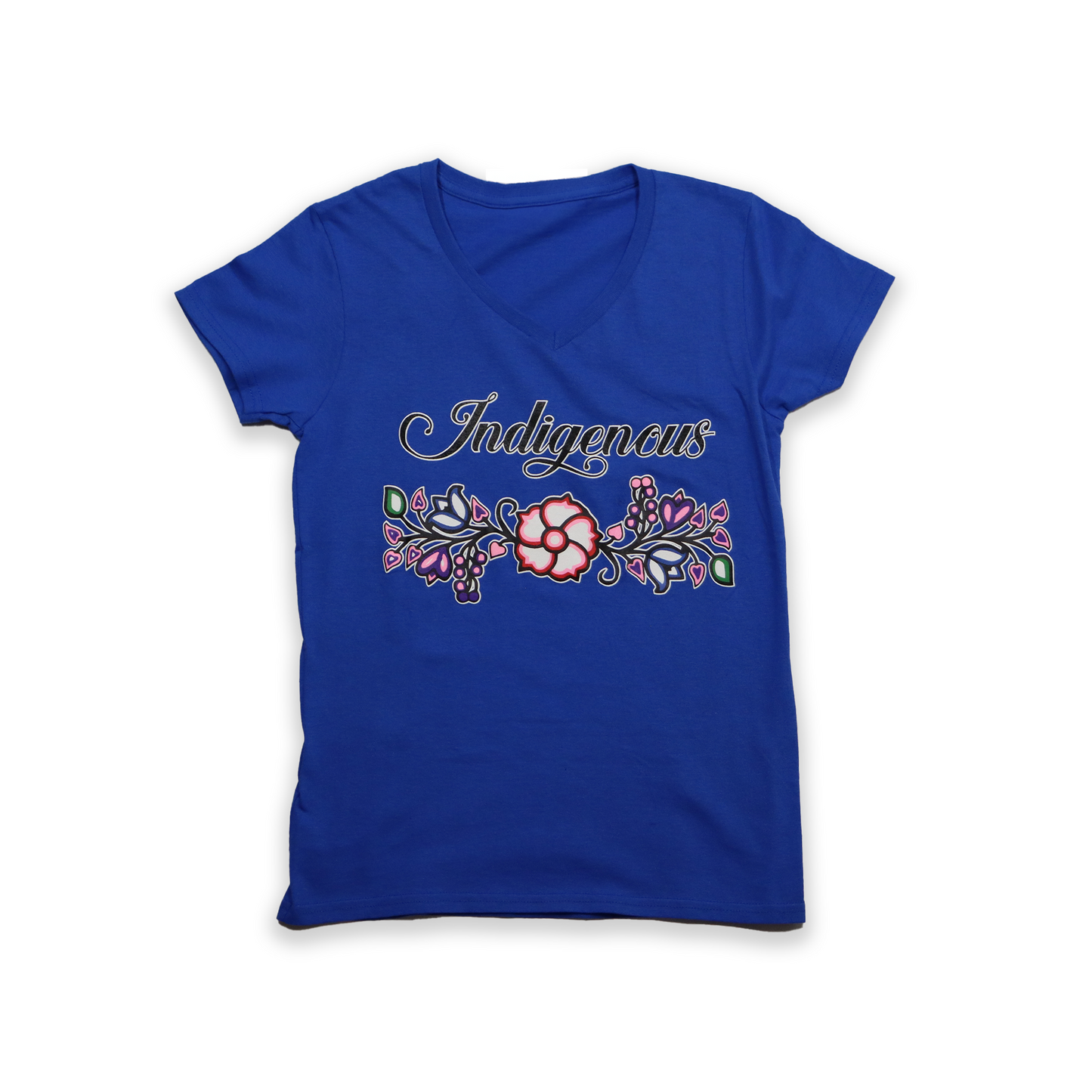 Indigenous Floral V-Neck
