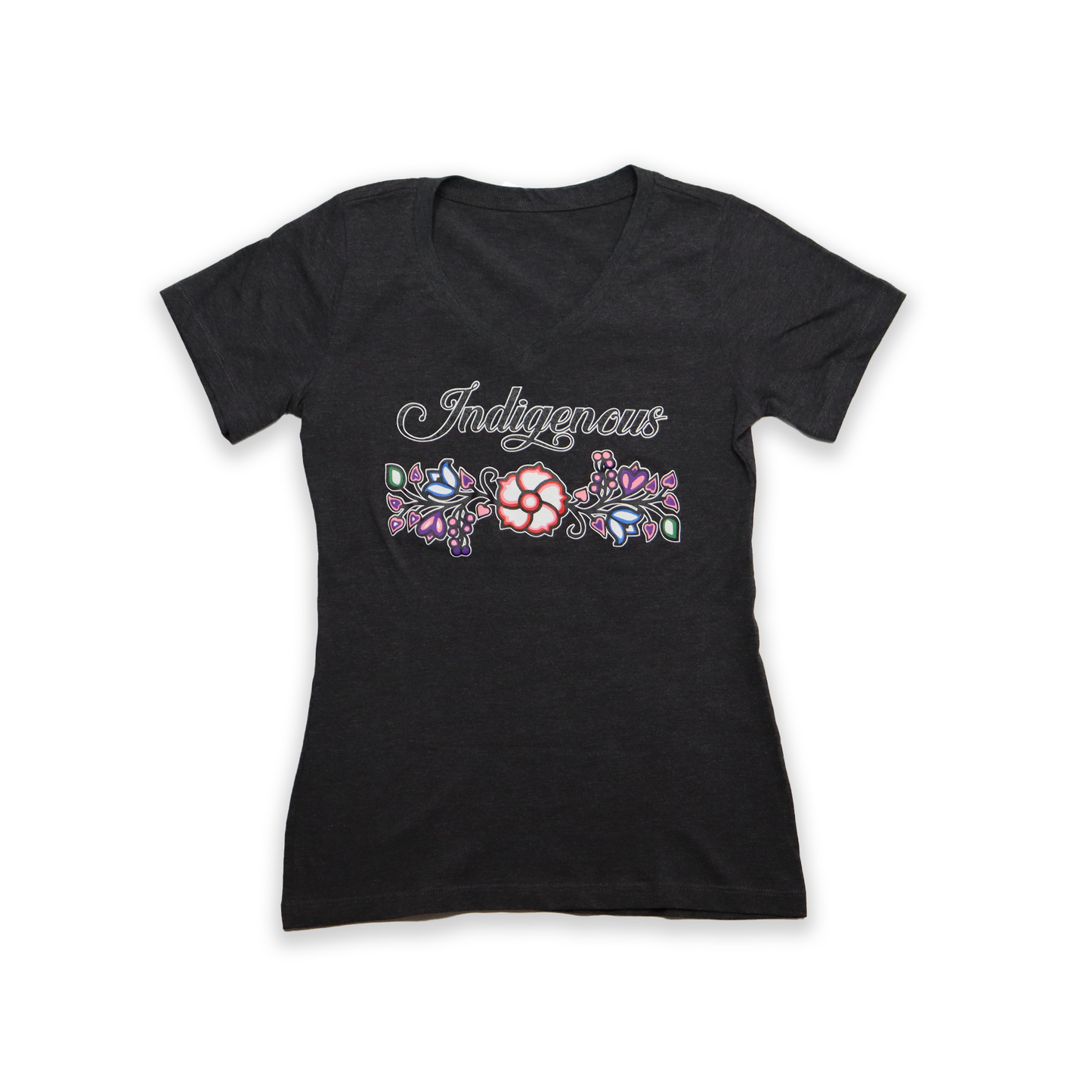 Indigenous Floral V-Neck