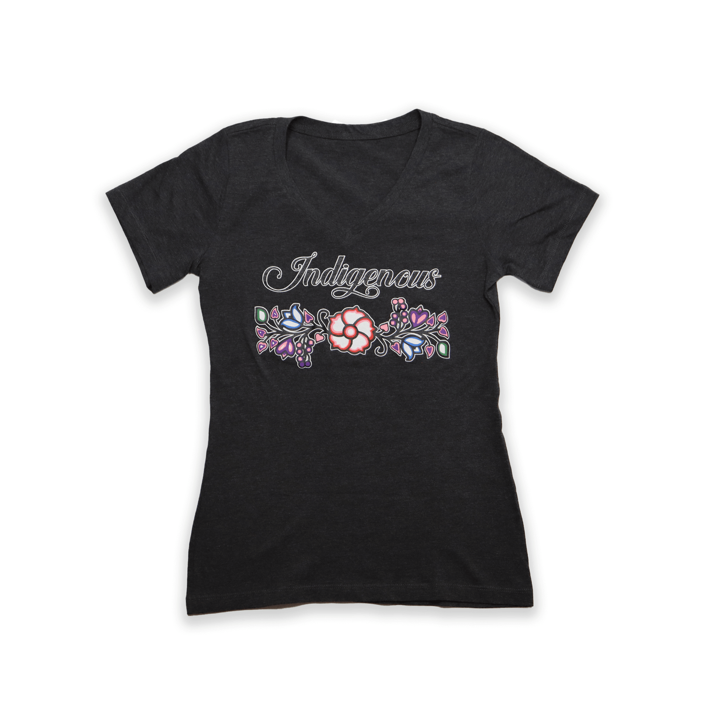 Indigenous Floral V-Neck