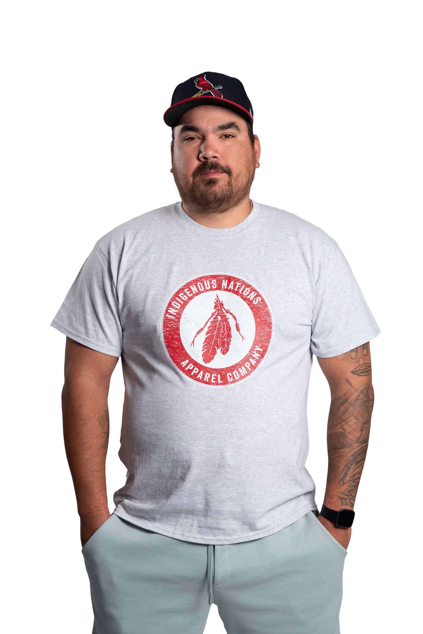 INAC Distressed Feather Tee