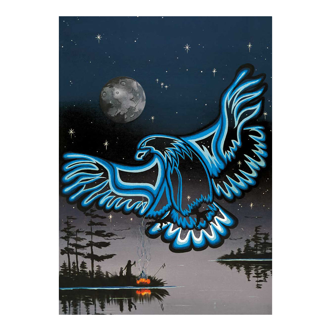 Eagle In The Sky Note Card
