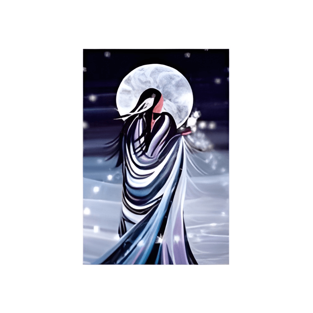 February Moon Note Card