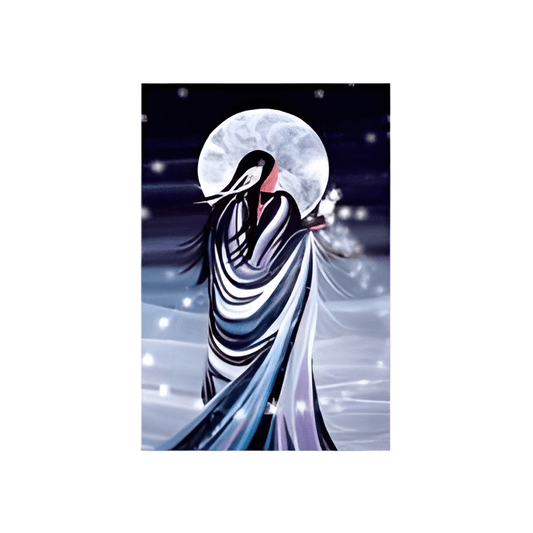 February Moon Note Card