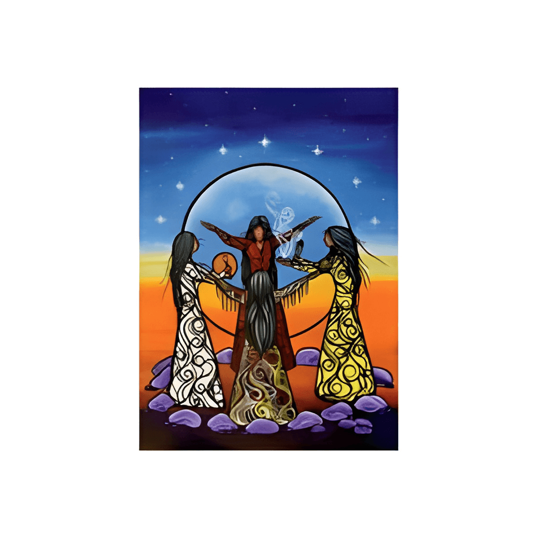 Full Moon Ceremony of the Four Nations Note Card