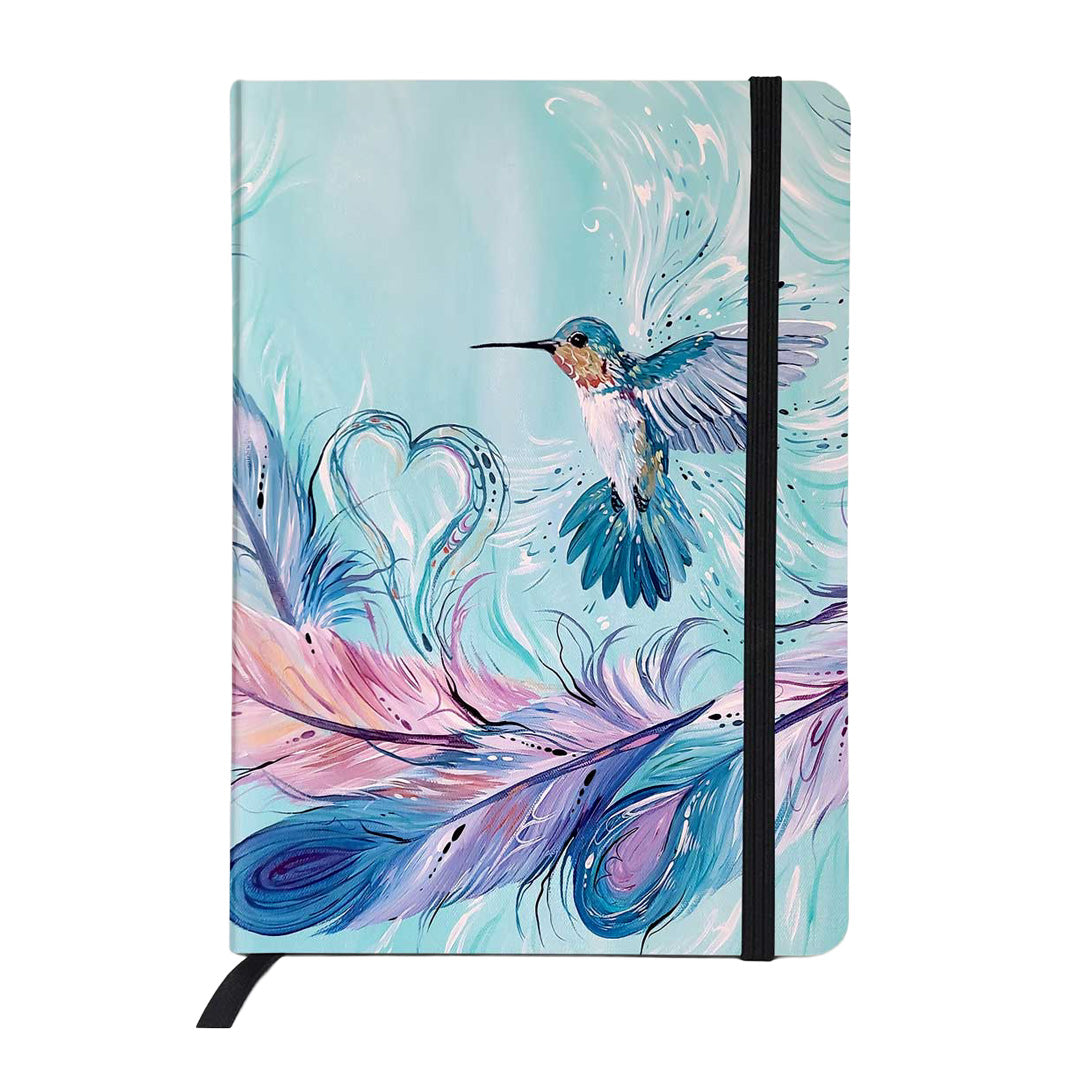 Hummingbird Feathers - Lined Journal