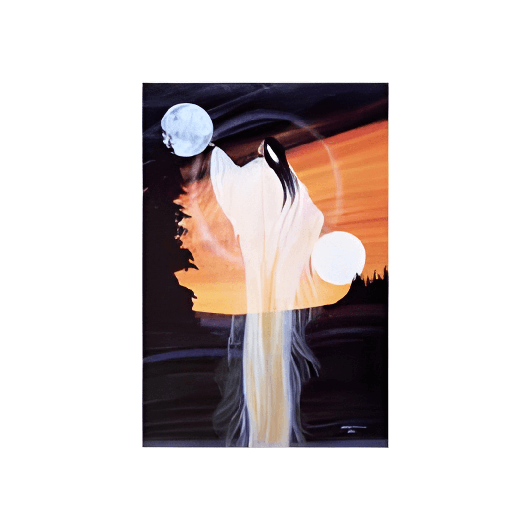 January Moon Note Card