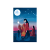 June Moon Note Card
