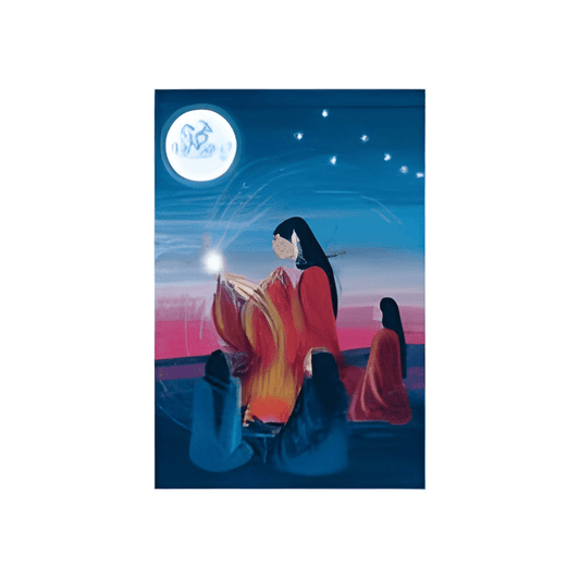 June Moon Note Card