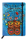 Little Ancestors lined journal with Indigenous art cover, notebook for writing and sketching