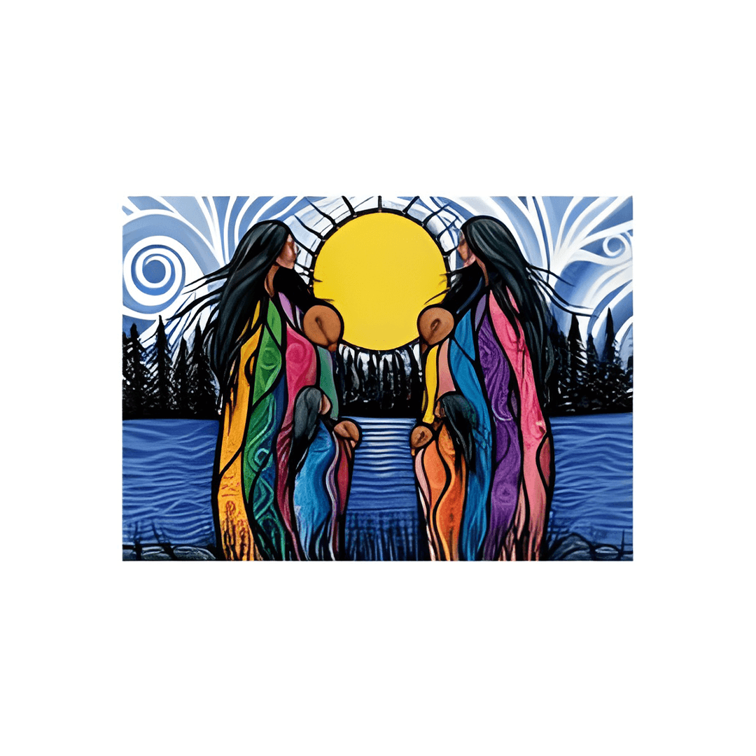 Mother Daughter Water Song Note Card