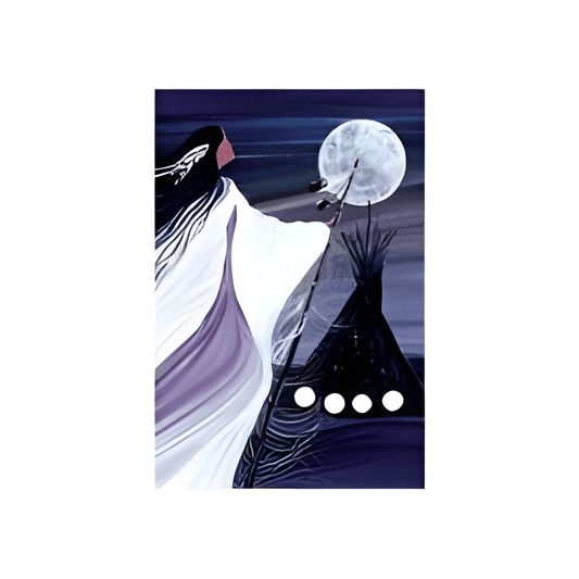 November Moon Note Card