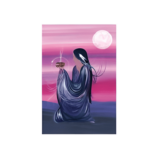 October Moon Note Card