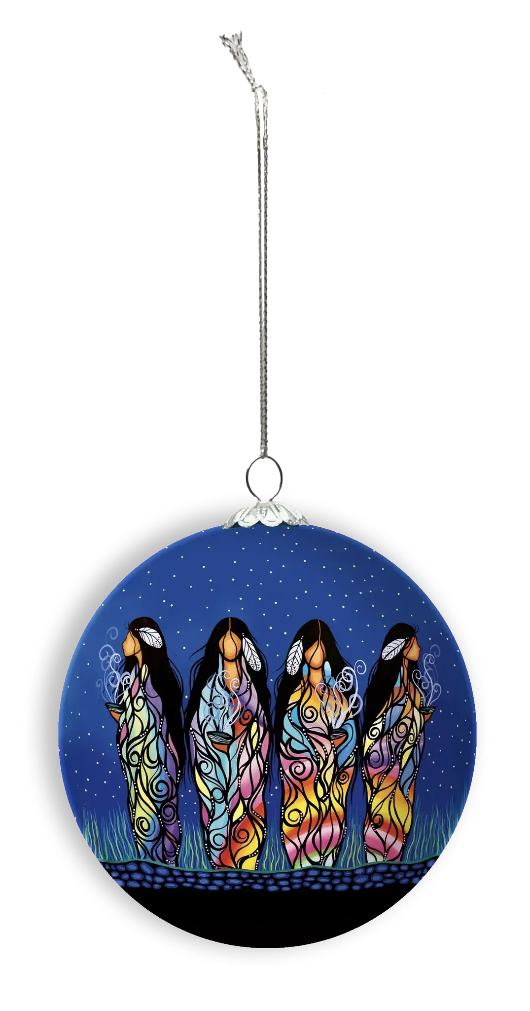 Bringing Good Medicine Glass Ornament
