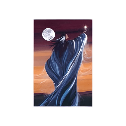 September Moon Note Card