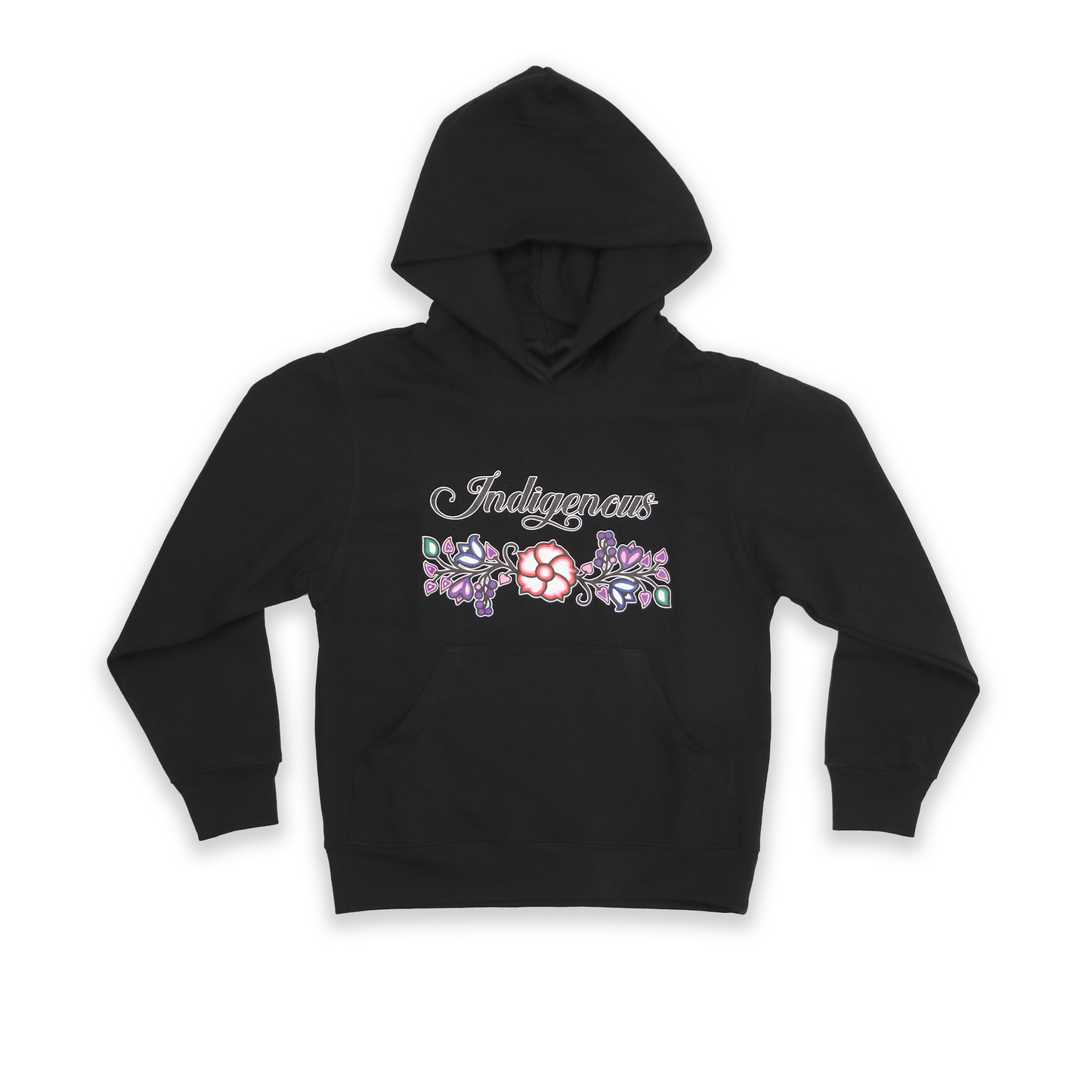 Indigenous Floral Youth Hoodie