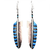 Split Feather - Carved Bone Earrings