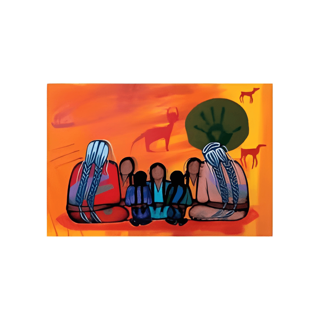 Hope Note Card featuring artwork by Simone McLeod celebrating family, unity, and cultural heritage.