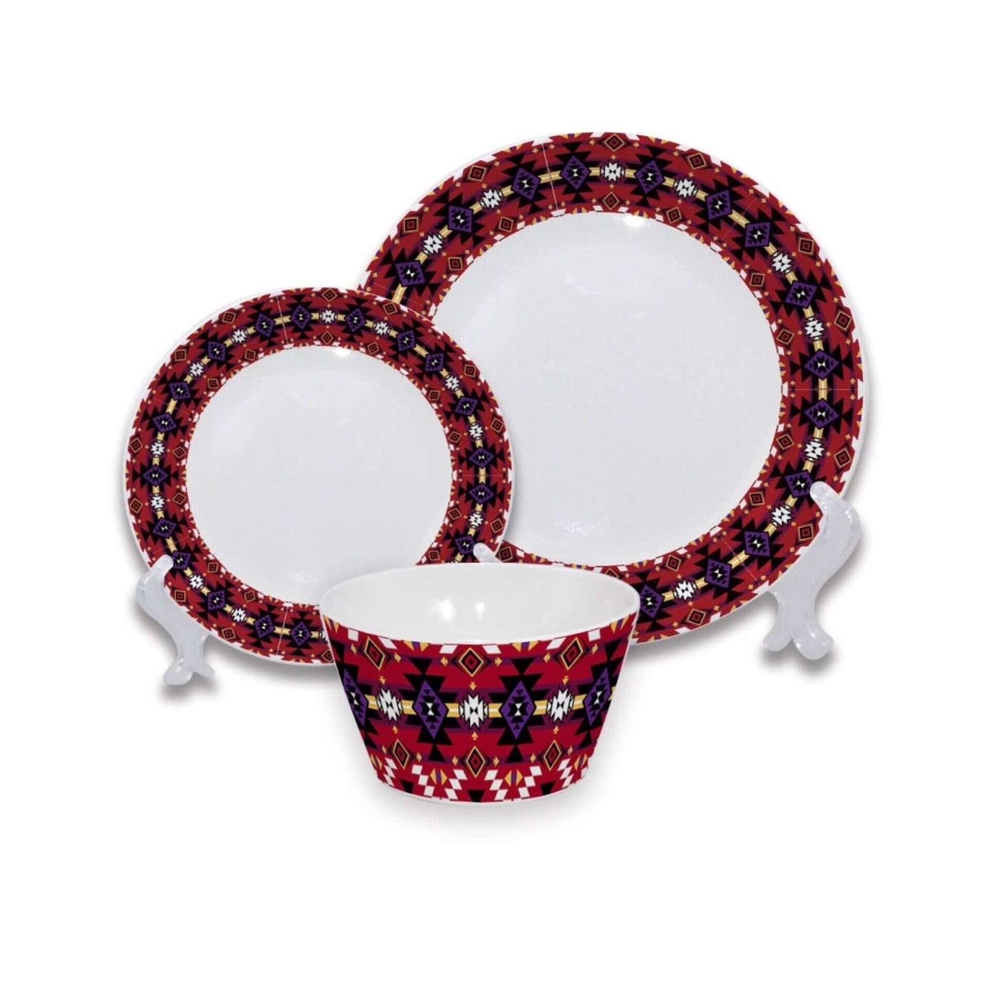 Indigenous Pattern Dinnerware Set