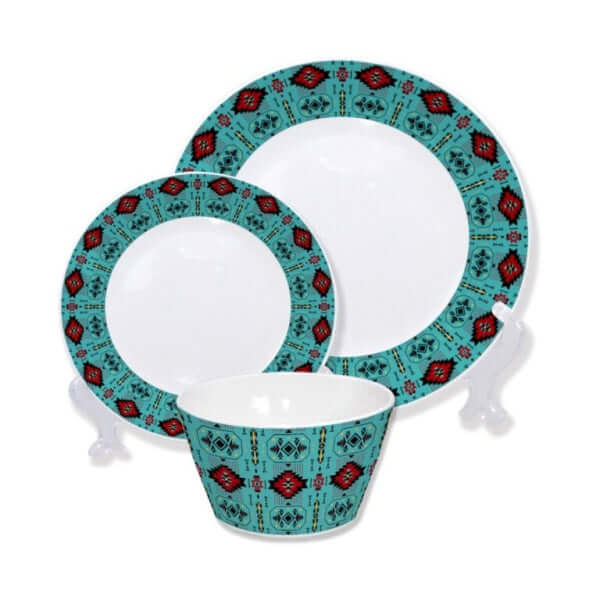 Indigenous Pattern Dinnerware Set