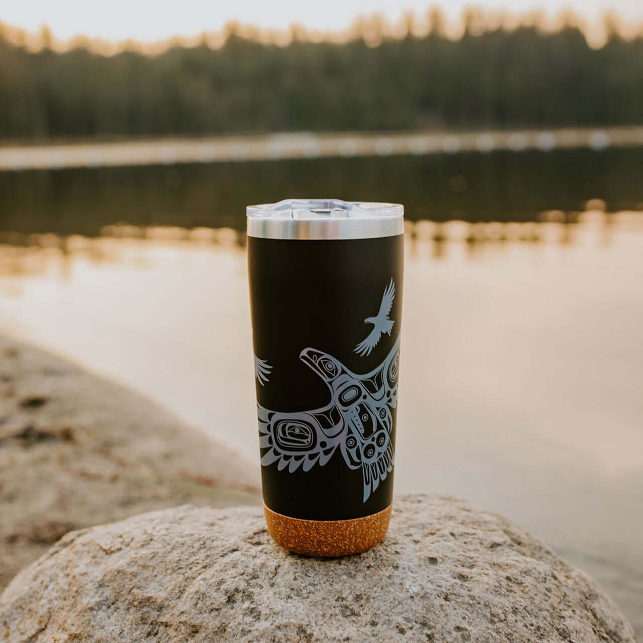 Soaring Eagle Cork Base Travel Mug
