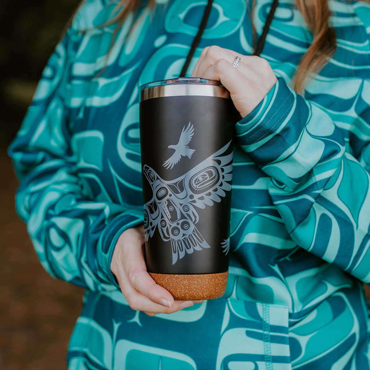 Soaring Eagle Cork Base Travel Mug