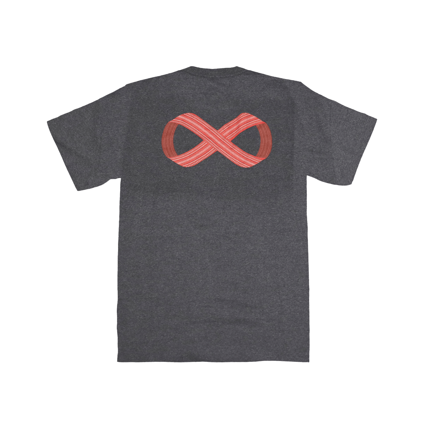 Back view of black Métis Sash Tee full display of the print