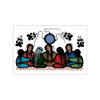 Strength Working Together Note Card featuring artwork by Cree artist Simone McLeod celebrating unity and cultural heritage.