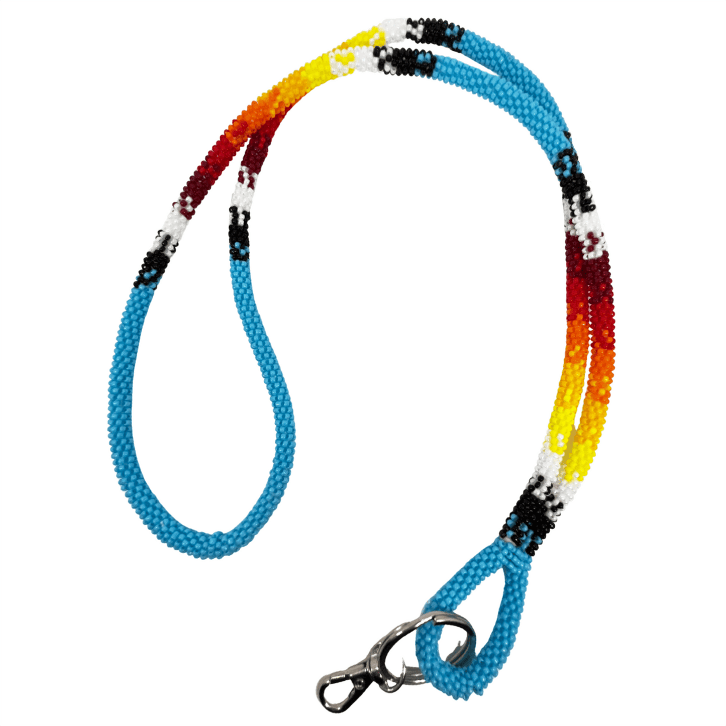Wrapped Beaded Sunburst Lanyard
