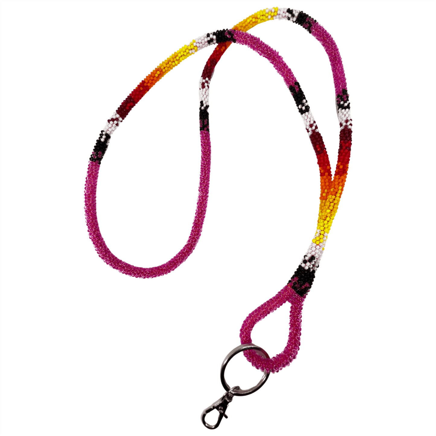Wrapped Beaded Sunburst Lanyard