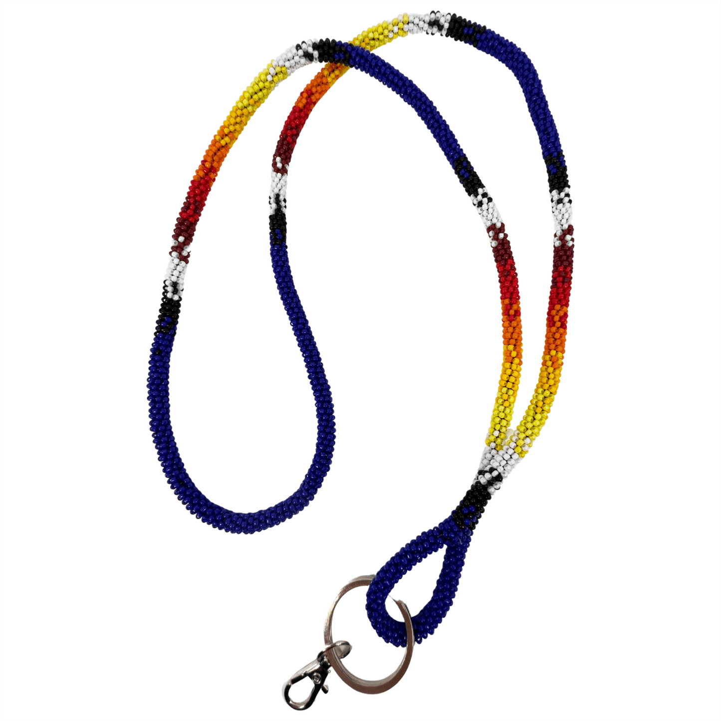 Wrapped Beaded Sunburst Lanyard