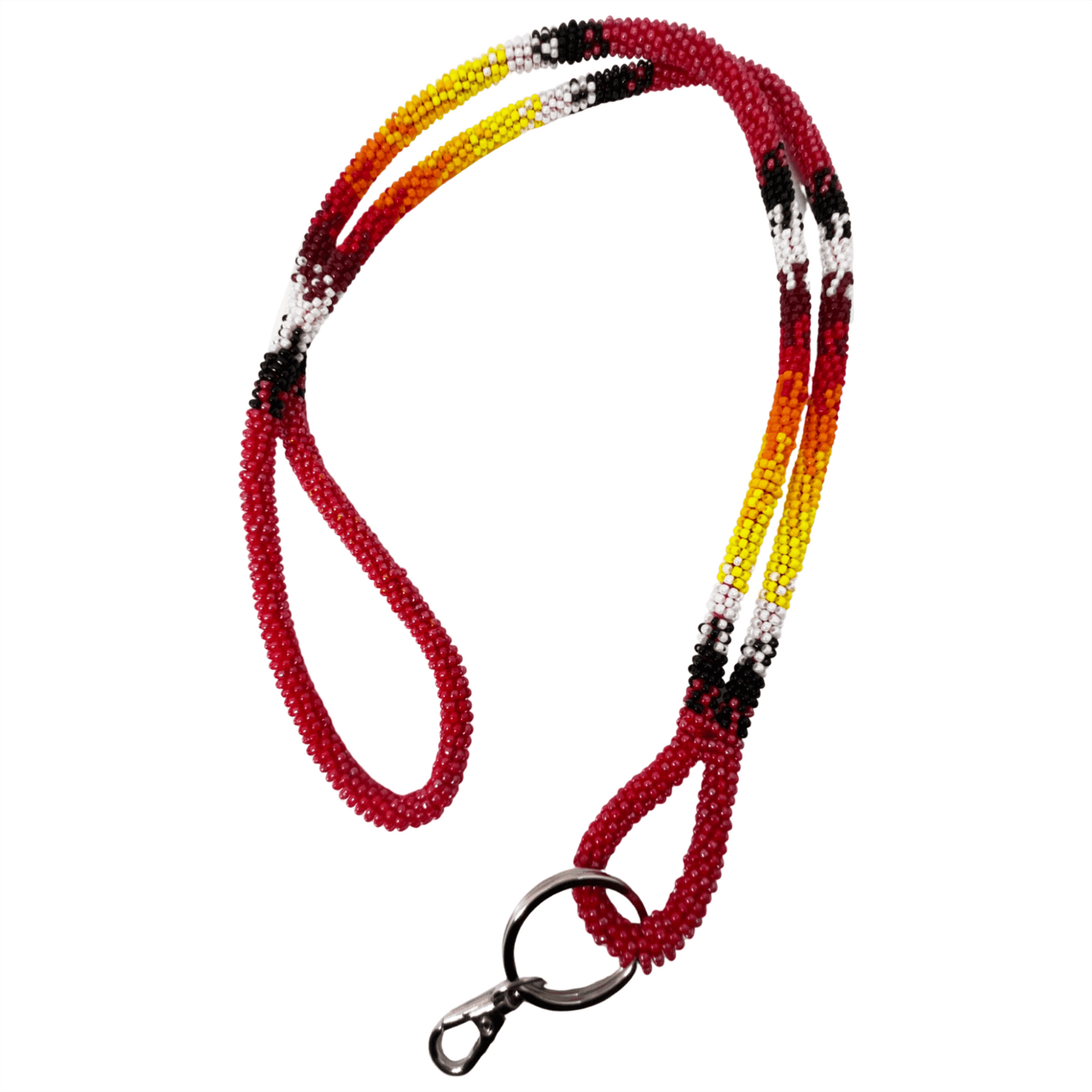 Wrapped Beaded Sunburst Lanyard