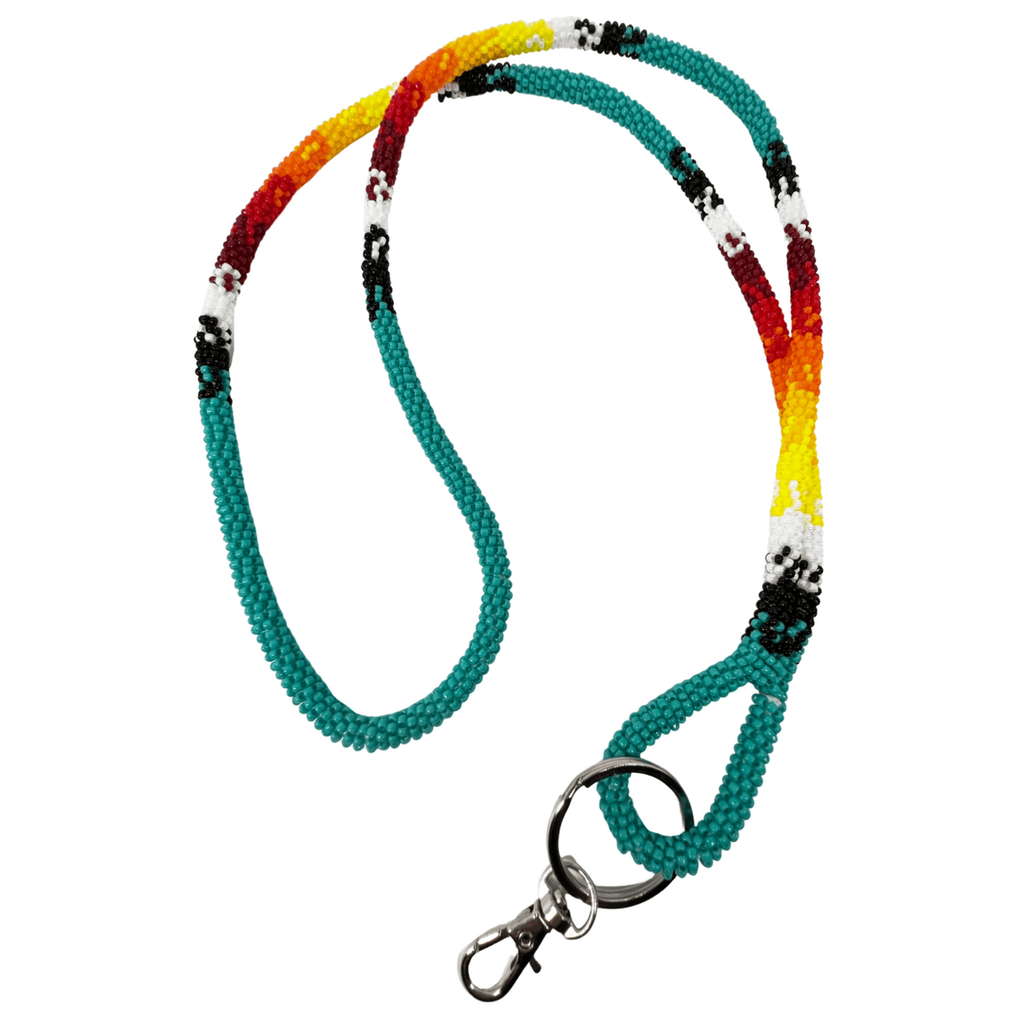 Wrapped Beaded Sunburst Lanyard