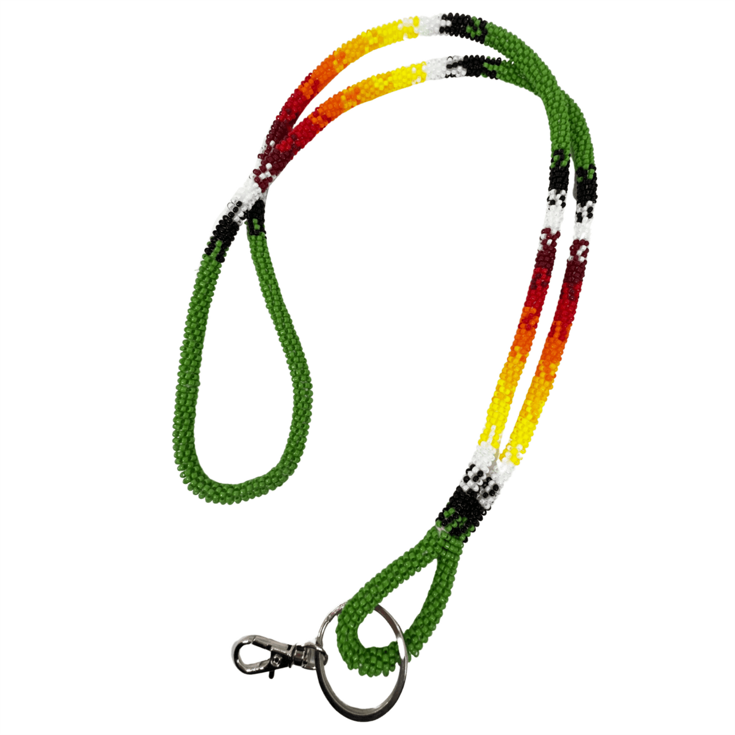 Wrapped Beaded Sunburst Lanyard