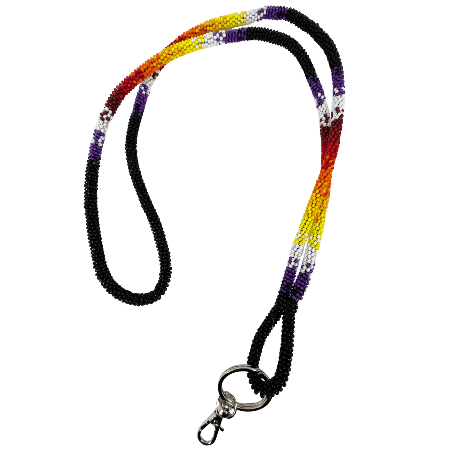Wrapped Beaded Sunburst Lanyard