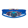 Flowers and Birds Leatherette Bracelet