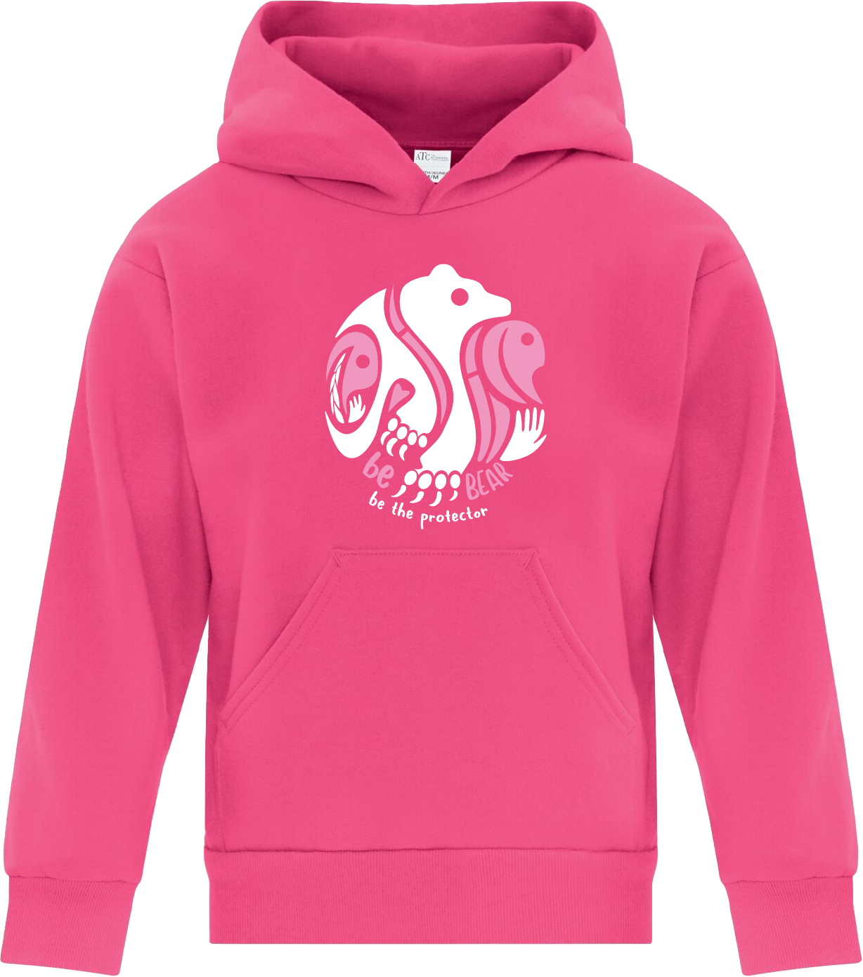 Be The Bear, Be the Protector - Pink Shirt Day 2024 Youth Hoodie