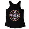 Beaded Petal Wheel Ladies Tank Top