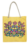 Floral on Yellow Eco-Bag