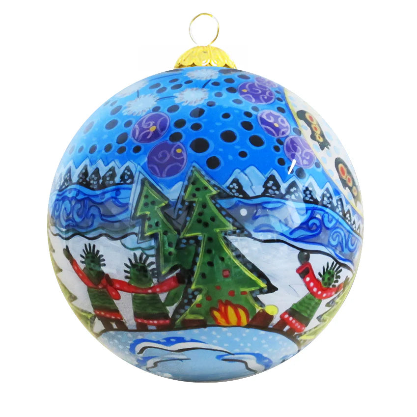 Guidance Moon Glass Ornament