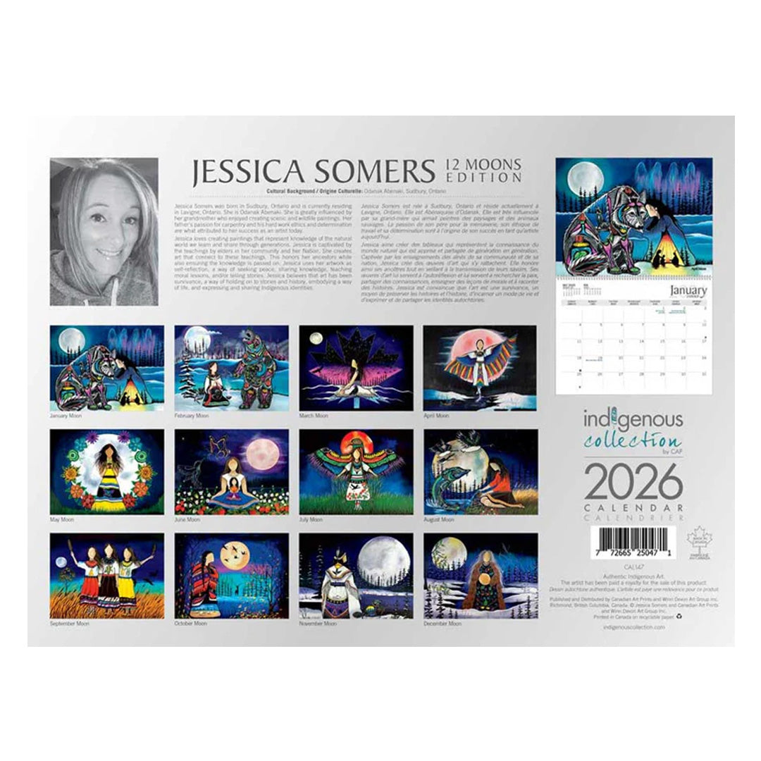 Jessica Somers - 12 Moons 2026 Calender