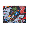 Colorful abstract design on a product packaging with a white background