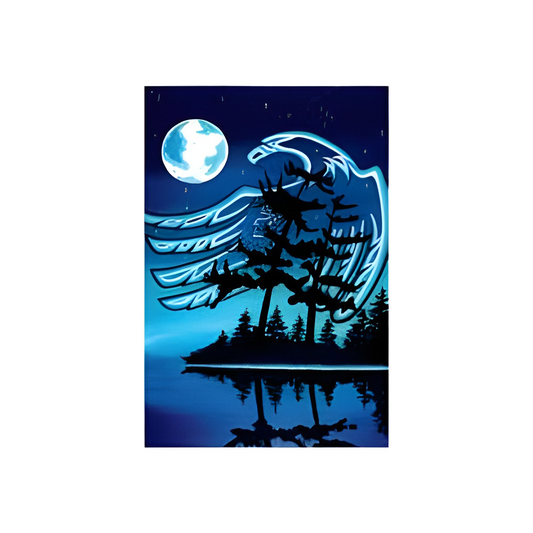 Blue Moon Note Card