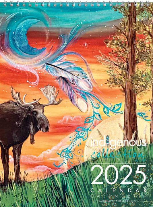 Cover of Karen Erickson 2025 Indigenous art wall calendar