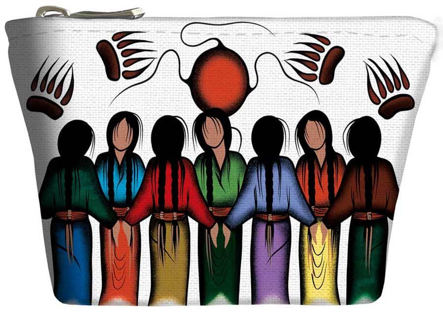 Community Strength coin purse with Indigenous artwork
