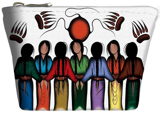 Community Strength coin purse with Indigenous artwork